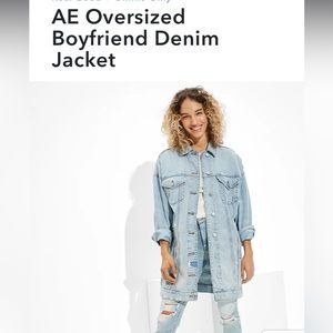 American Eagle oversized denim jacket